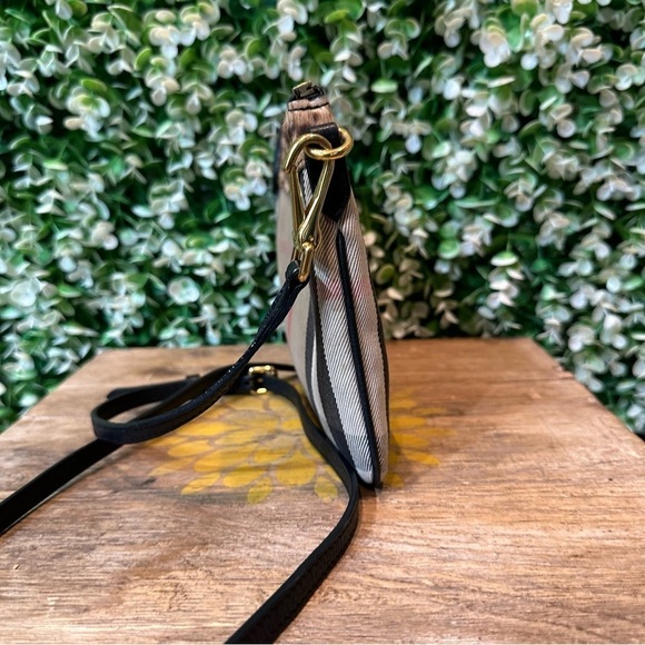 Burberry house check crossbody bag clutch with leopard calf hair trim in VGUC - Picture 3 of 16